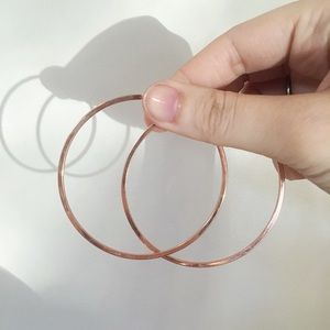 Rose Gold Hoop Earrings